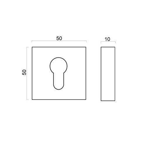 Накладки на сердцевину FORME Fixa Squared 001 золото 24K - Фото №2