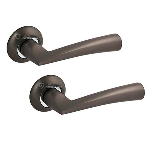 Ручки на розетте APECS Megapolis "Delhi" H-0880-A GRF графит - Фото №1