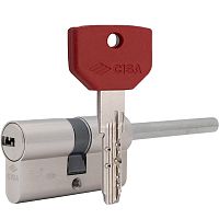 Цилиндр CISA ASIX P8 PRO 90T (60*30T) со штоком никель матовый 5+1 ключ