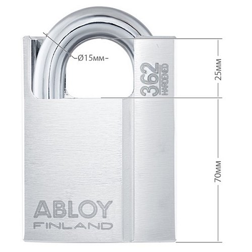 Замок навісний ABLOY PL362 Protec (2 ключа) - Фото №7
