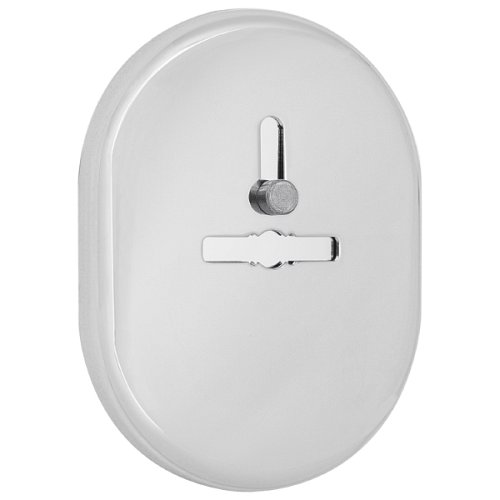 Накладка сувальдна AZZI FAUSTO MDM/CL/CV зі шторкою овальна стандарт хром полірований - Фото №2