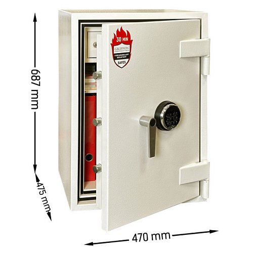 Сейф вогнестійкий GRIFFON FRSL.70.К.E CREAM - Фото №2