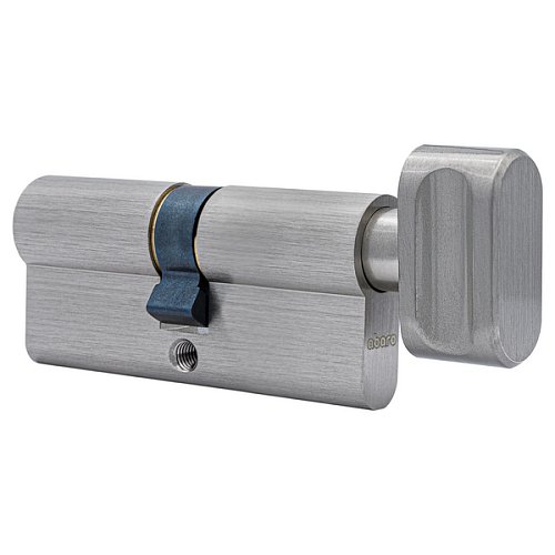 Циліндр ABARO B100 80T (45*35T) Ni нікель сатин 5 ключів - Фото №3