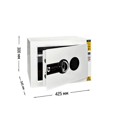 Сейф меблевий GRIFFON M.30.Е WHITE GLOSS - Фото №11