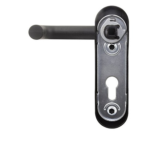 Ручки протипожежні на планці SANTOS 1919 Round Black чорні - Фото №3