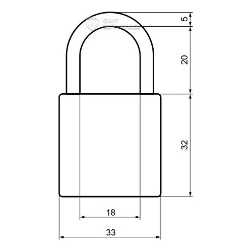 Замок навісний ABLOY PL320 CLASSIC (2 ключа) - Фото №4