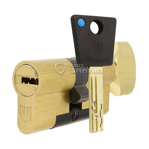 Цилиндр SHERLOCK HK 90T (50*40T) латунь - Фото №1