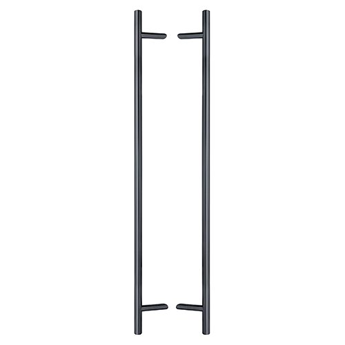 Ручки скобы ABARO Bali 45° L:1500 X:1300 D:32mm SS 304 антрацит RAL 7016 (комплект) - Фото №1