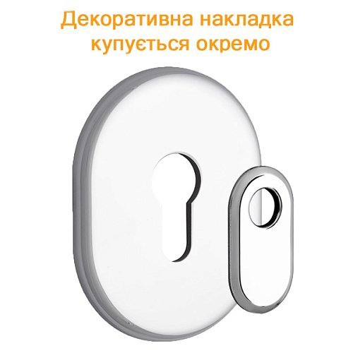 Щиток DISEC A2427 овальный хром полированный - Фото №5