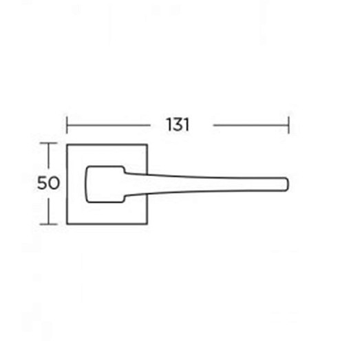 Ручки на розетте CONVEX 1495 (2145) черный матовый - Фото №2