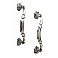 Ручка скоба TRION 00401 250 мм (комплект) SILVER античное серебро