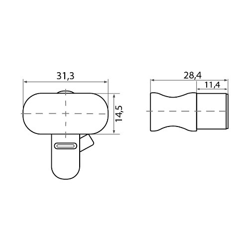 Вороток ABUS O античная латунь - Фото №2