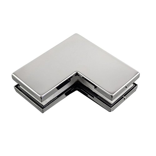 Угловой соединитель GLASS-M-TECH EK-40C Polish нержавеющая сталь - Фото №1