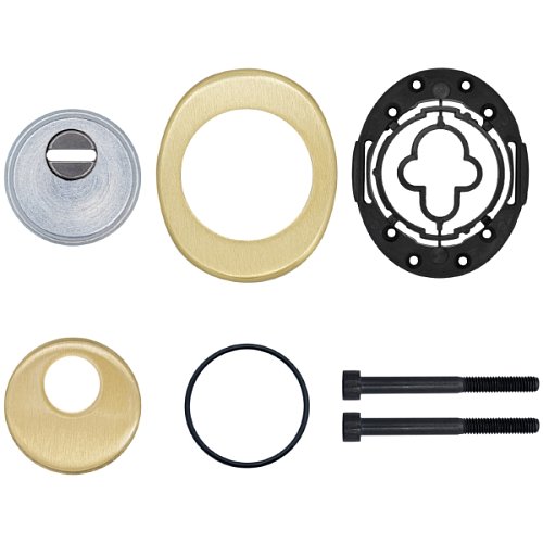 Протектор AZZI FAUSTO Antitubo 25 мм ME50/85X70/OS овальний широкий латунь матова - Фото №6