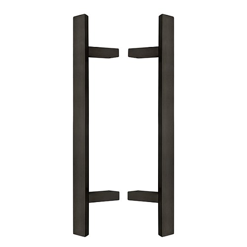 Ручки скобы ABARO Sydney 45° L: 800 X: 600 W: 40*20mm SS 304 черный RAL 9005 (комплект) - Фото №1
