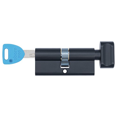 Циліндр ABARO B100 70T (30*40T) Bk чорний 5 ключів - Фото №7