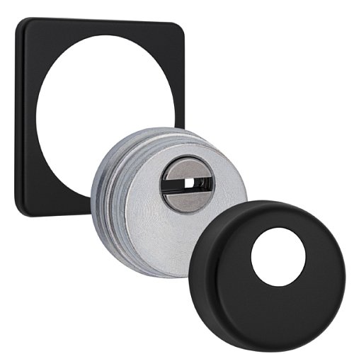 Протектор AZZI FAUSTO Antitubo 25 мм ME50/QSLIM/NO квадратний чорний матовий - Фото №1