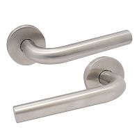 Ручки на розетте ABARO Rimini MM круглая розетта нержавеющая сталь