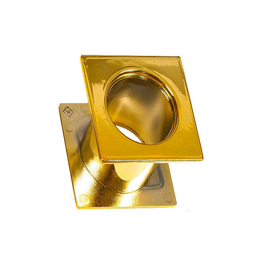 Вентиляційний отвір PLAST-POL квадратний золото - Фото №2
