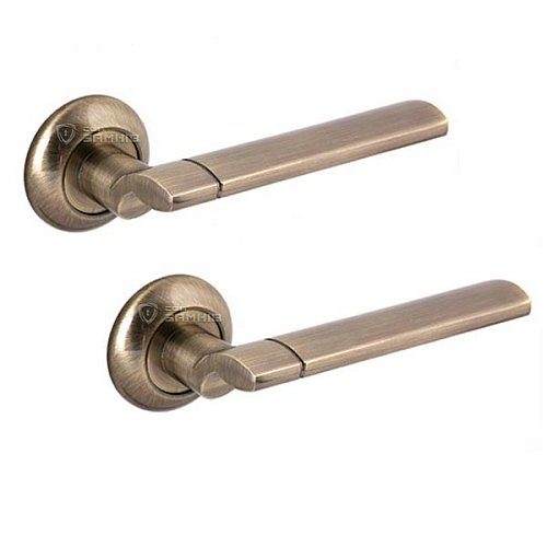 Ручки на розетте APECS Megapolis "Cairo" H-0892-A AB античная бронза - Фото №1