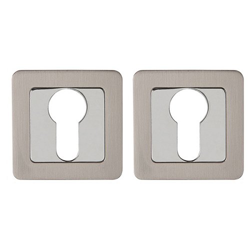 Накладки на серцевину PUNTO QR SN/CP матовий нікель/хром