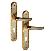 Ручки на планке OZCANLAR Yakut Yale 72 сатин/золото