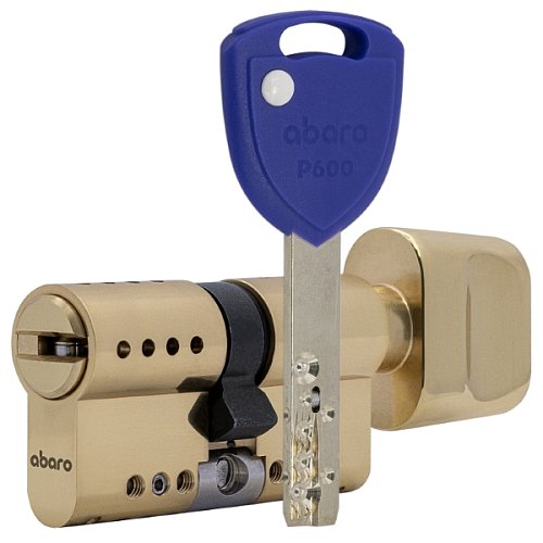 Циліндр ABARO P600 (модульний) 62T (31*31T) G латунь полірована 5 ключів - Фото №1
