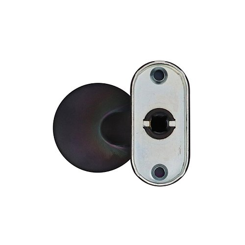 Ручки на розеті ABARO Lido FM фіксована-натискна чорний - Фото №3