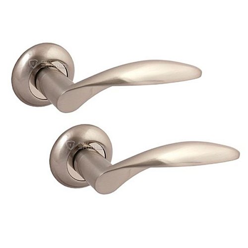 Ручки на розеті APECS Megapolis London H-0820-A Nis нікель матовий - Фото №1