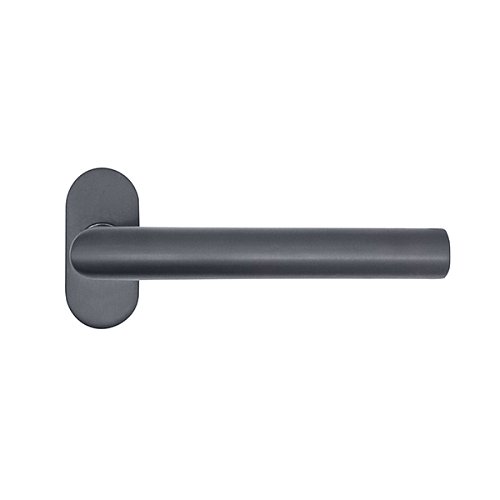 Ручки на розеті ABARO Lido FM фіксована-натискна антрацит - Фото №6