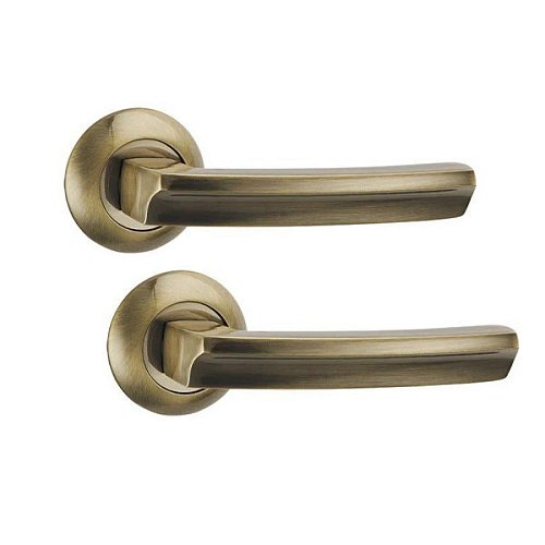 Ручки на розетте PUNTO Alfa (TL) ABG зеленая бронза - Фото №1