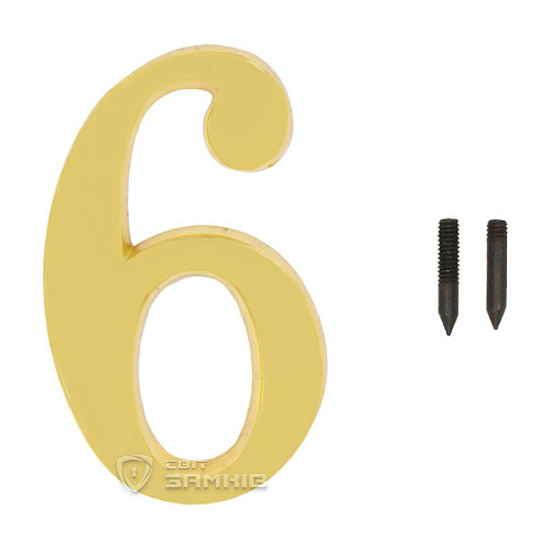 Цифра «6» OLV латунь (X.-M.) - Фото №2