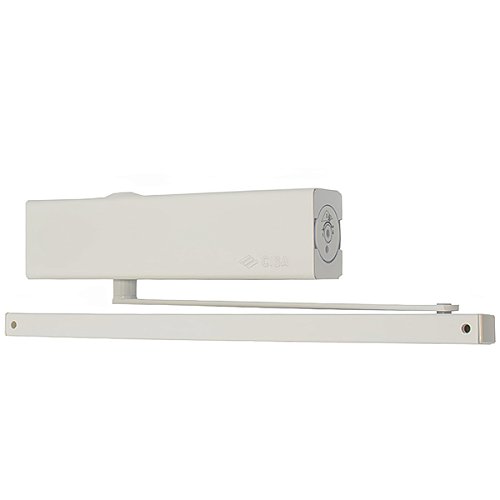 Доводчик CISA D5210.03.0.45 BC SLD HO с фиксацией до 80 кг белый - Фото №1