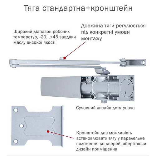 Дотягувач RYOBI D-1200P(U) BC UNIV до 80кг Сірий - Фото №5