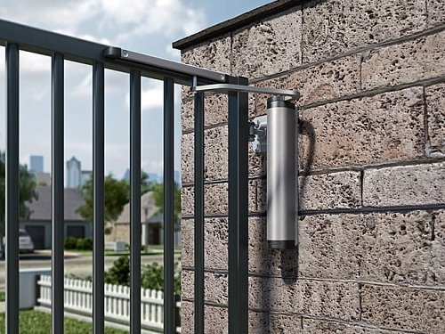 Доводчик для калитки LOCINOX Verticlose-2-wall с установкой на стену серый - Фото №2