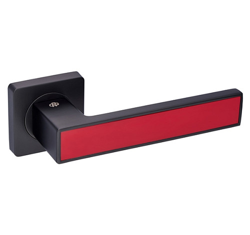 Ручки на розеті GAVROCHE Magnium AL-A1 BLACK/RED чорний/червоний - Фото №4