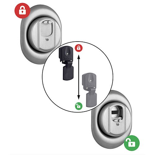 Протектор магнітний DISEC 4GN2MB 25 мм нержавіюча сталь матова - Фото №3