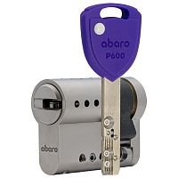 Цилиндр половинка ABARO P600 (модульный) 41 (31*10) Ni никель сатин 5 ключей