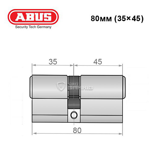 Циліндр ABUS Vitess 4000 MX (модульний) 80 (35*45) нікель сатин - Фото №8