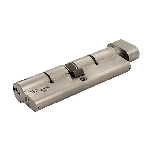 Циліндр CISA C3000 80T (35*45T) нікель матовий 3 ключі - Фото №3