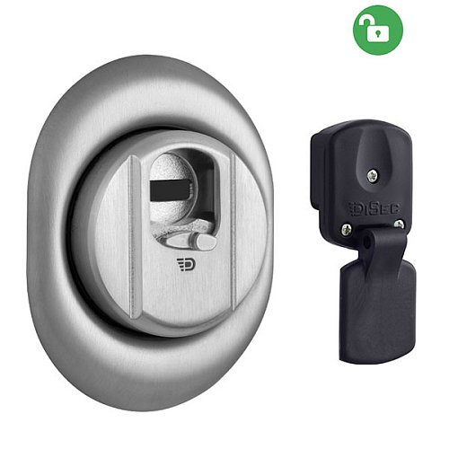 Протектор магнітний DISEC 4GN2MB 25 мм нержавіюча сталь матова - Фото №1