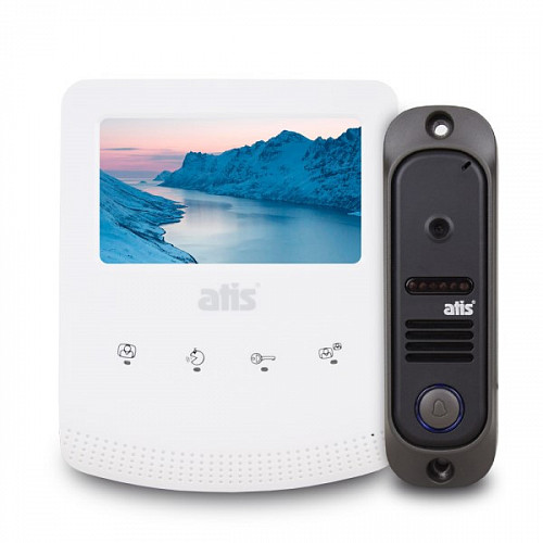 Комплект відеодомофону ATIS AD-430W Kit box white - Фото №1