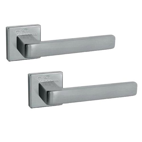 Ручки на розеті CONVEX 1605 (2145) матовий хром - Фото №1