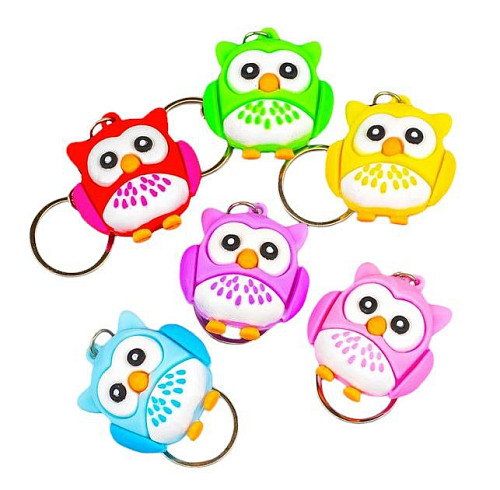 Брелок СОВА гумовий 9,5 см (в асортименті)
