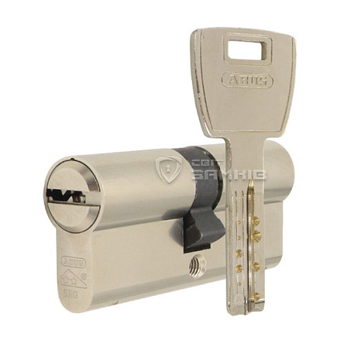 Цилиндр ABUS X12R 100 (30*70) никель сатин - Фото №1