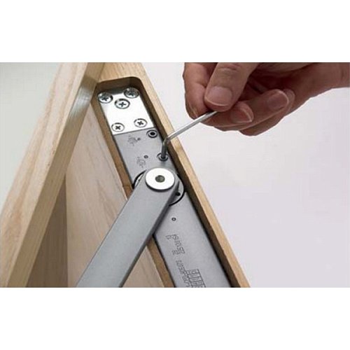 Дотягувач прихований CISA D8200.03.0.97 CAM SLD до 80 кг FIRE сірий - Фото №11