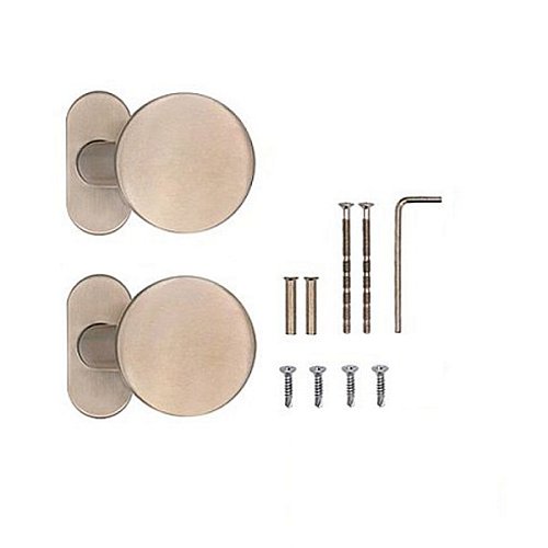 Ручки на розеті ABARO Lido FF фіксована-фіксована нержавіюча сталь - Фото №4