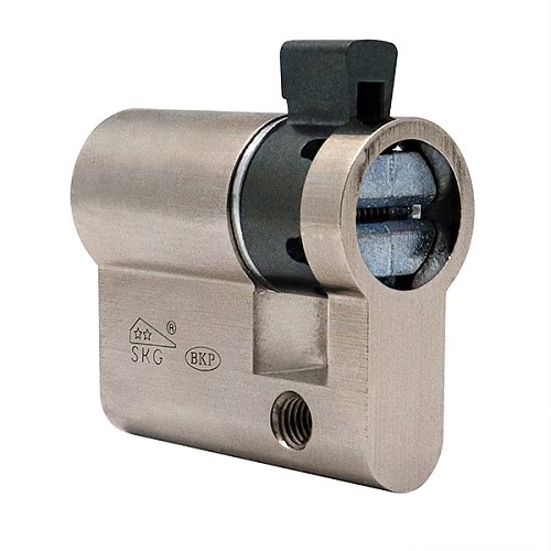 Циліндр половинка CISA C3000 40 (30*10) нікель матовий 5 ключів - Фото №8