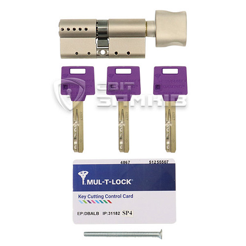 Циліндр MUL-T-LOCK MTL400/Classic Pro MOD 120T (70*50T) (модульний) нікель сатин - Фото №5