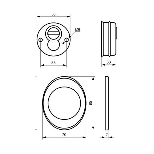 Протектор AZZI FAUSTO F23 33 мм 85х70 бронза - Фото №5